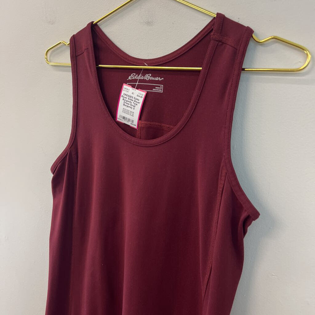 Eddie Bauer Burgundy Tank Dress Small
