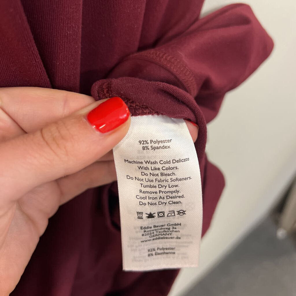 Eddie Bauer Burgundy Tank Dress Small