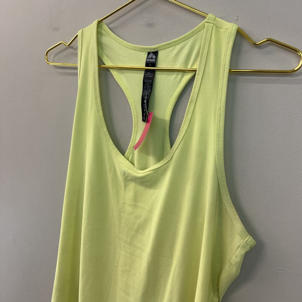 RBX Lime Green Athletic Tank Top Large