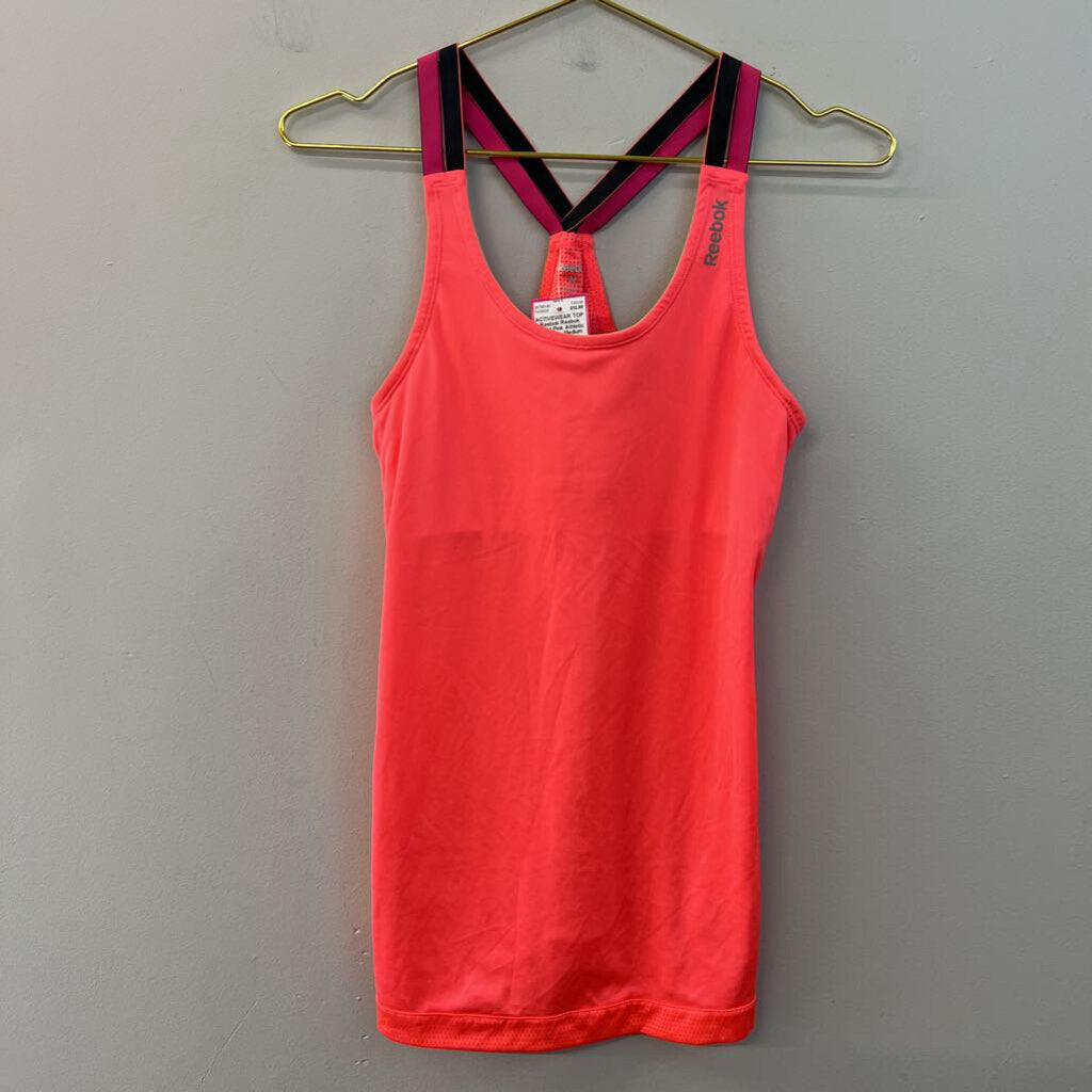 Reebok Bright Pink Athletic Tank Top Medium