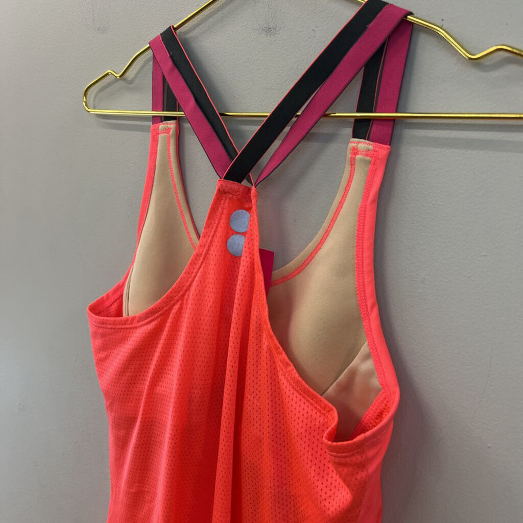 Reebok Bright Pink Athletic Tank Top Medium
