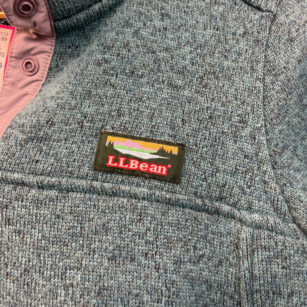 LL Bean Teal Knit Long Sleeve Pullover Extra Small