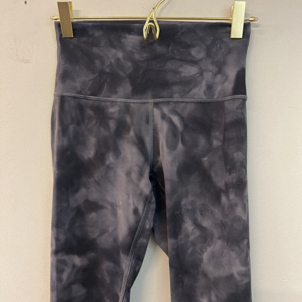 Lululemon Black/ Grey Print Leggings 4