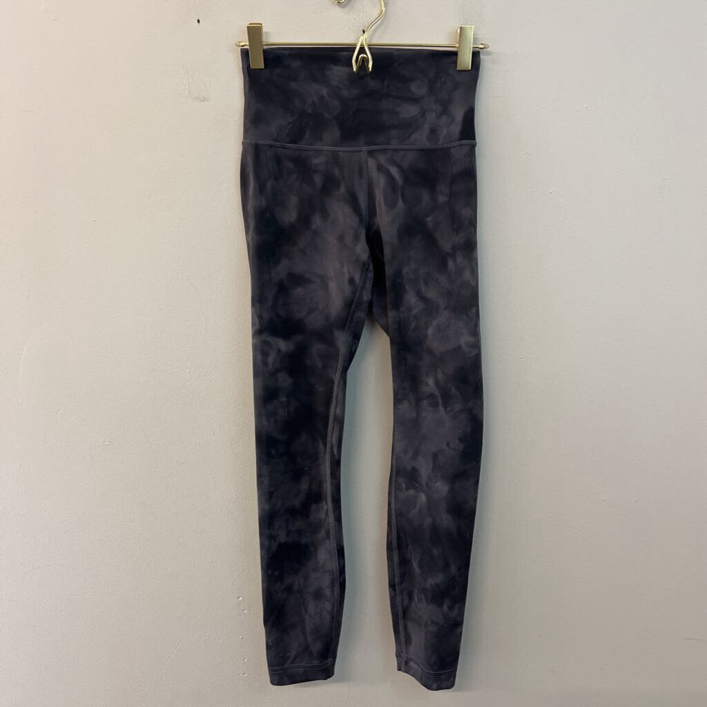Lululemon Black/ Grey Print Leggings 4
