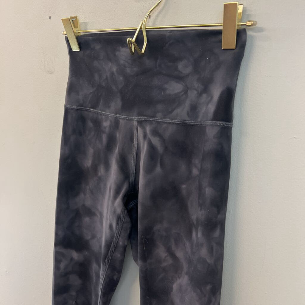 Lululemon Black/ Grey Print Leggings 4