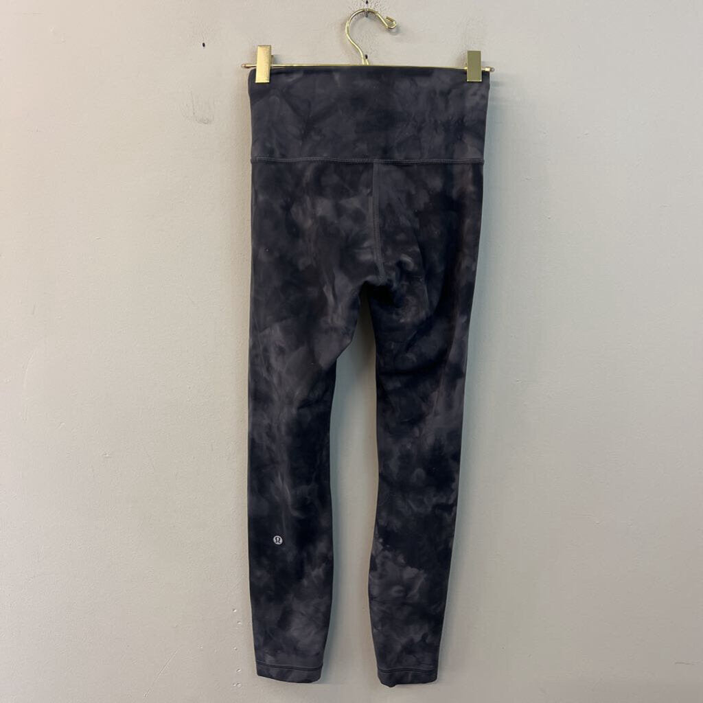 Lululemon Black/ Grey Print Leggings 4