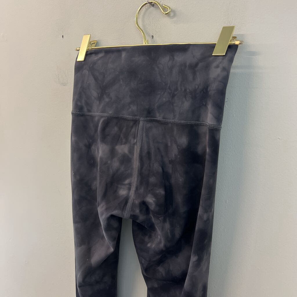 Lululemon Black/ Grey Print Leggings 4