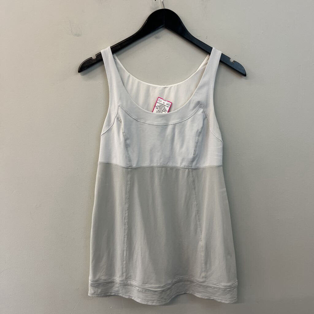 Lululemon Grey Cinch Waist Athletic Tank Top Medium