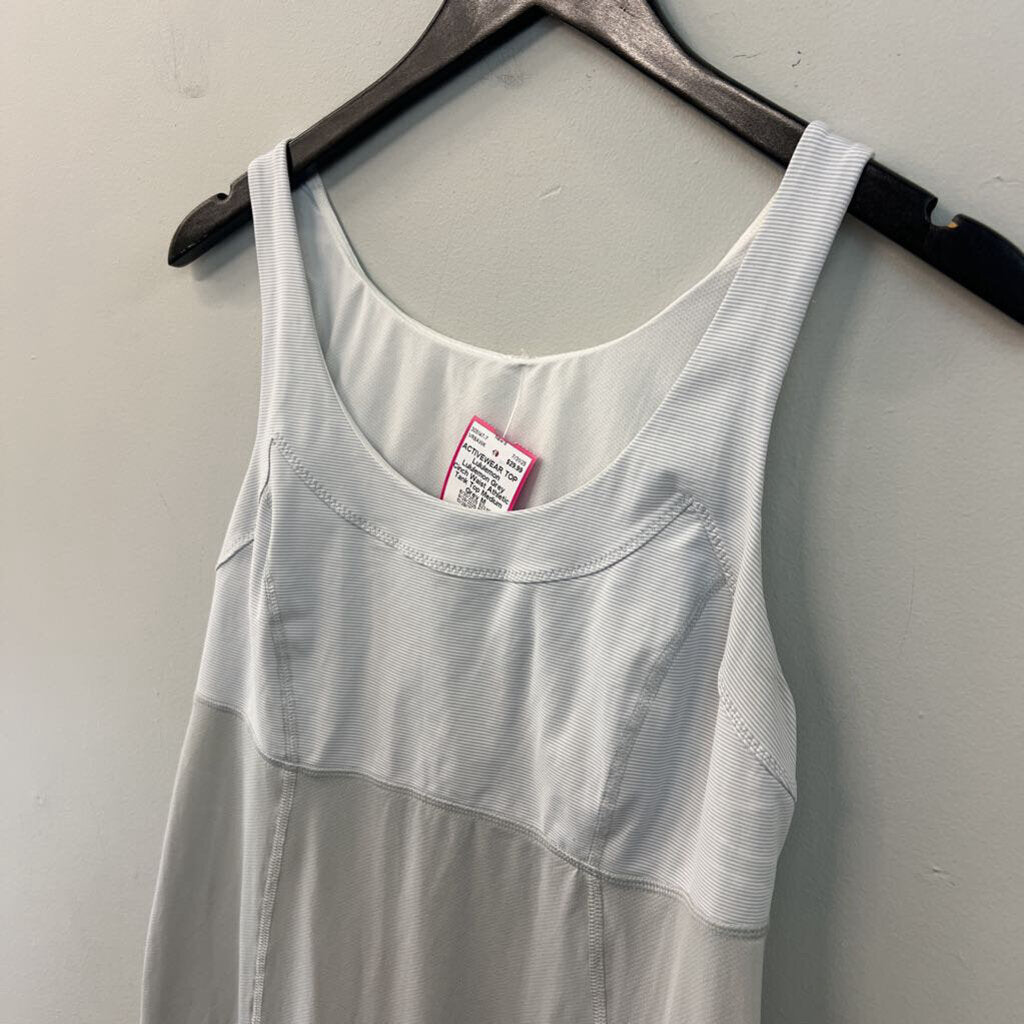 Lululemon Grey Cinch Waist Athletic Tank Top Medium