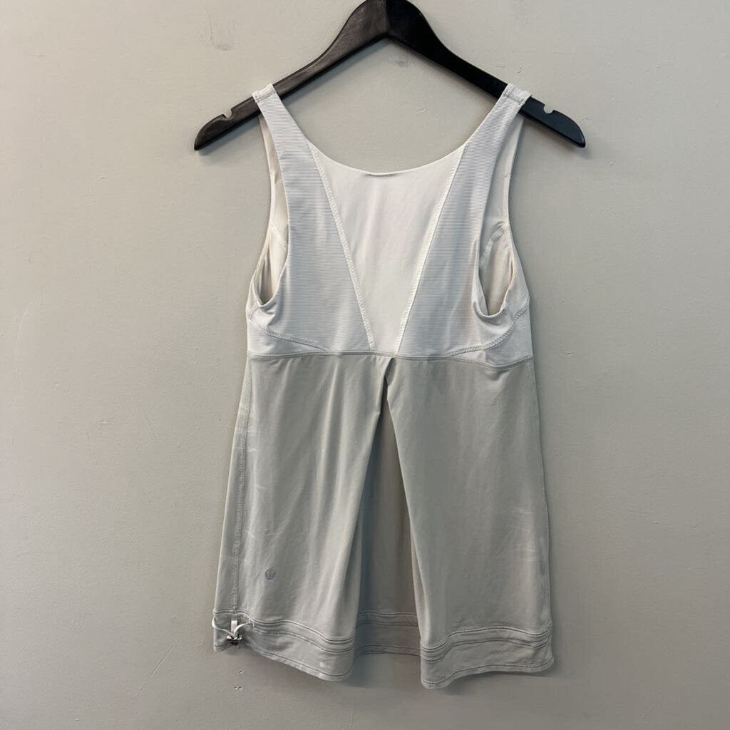 Lululemon Grey Cinch Waist Athletic Tank Top Medium