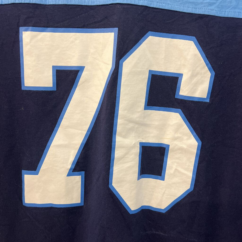 Edikted Blue 76 Short Sleeve Graphic Tee Medium