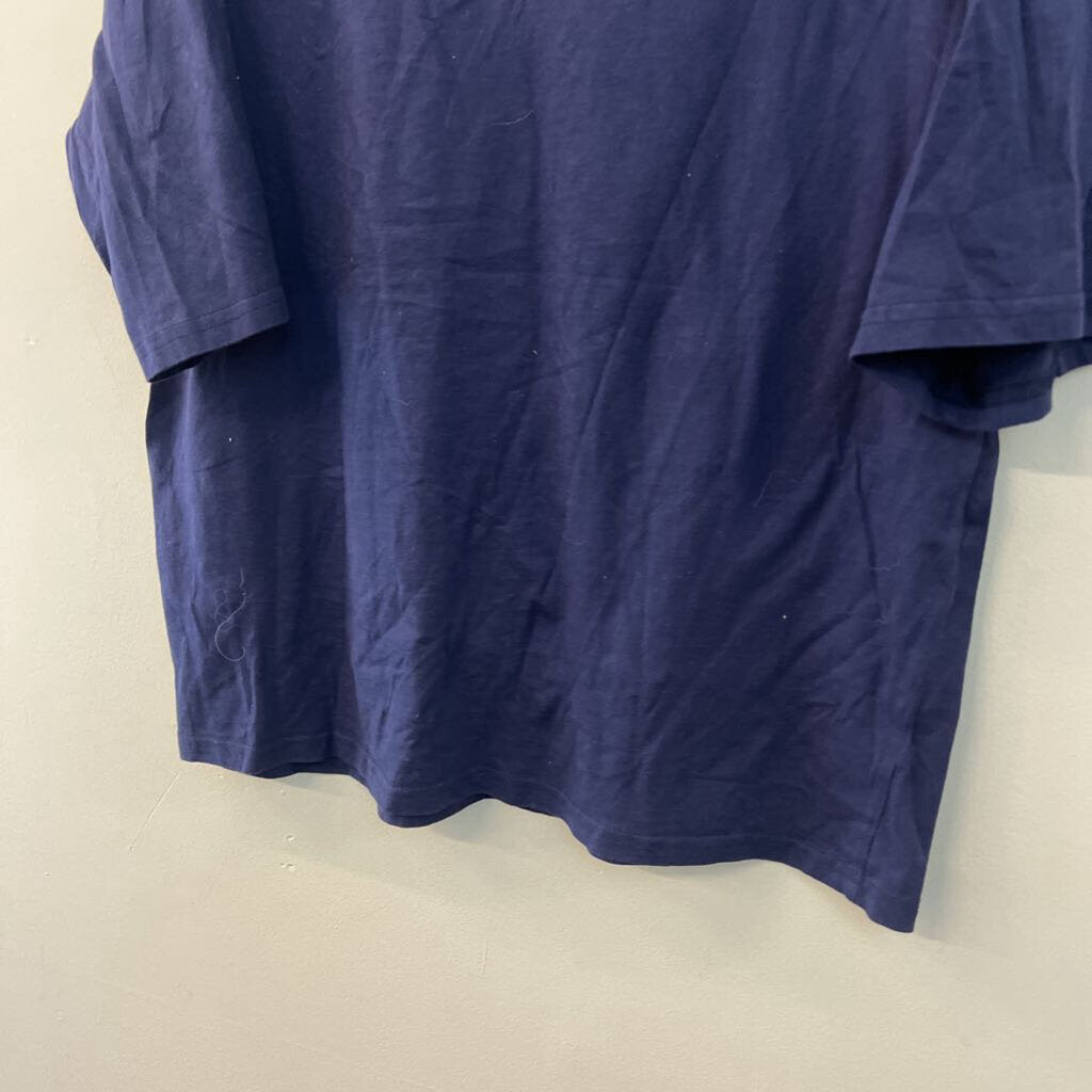 Edikted Blue 76 Short Sleeve Graphic Tee Medium