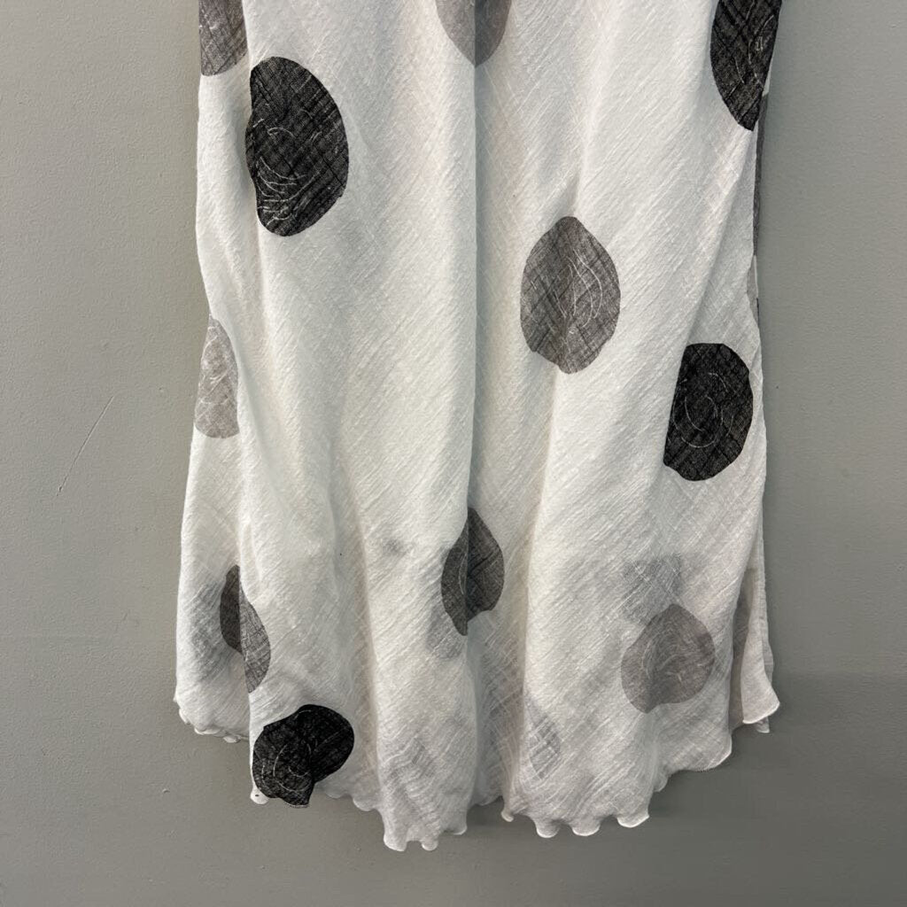 Charlie B White/ Black/ Grey Print Tank Dress Extra Large