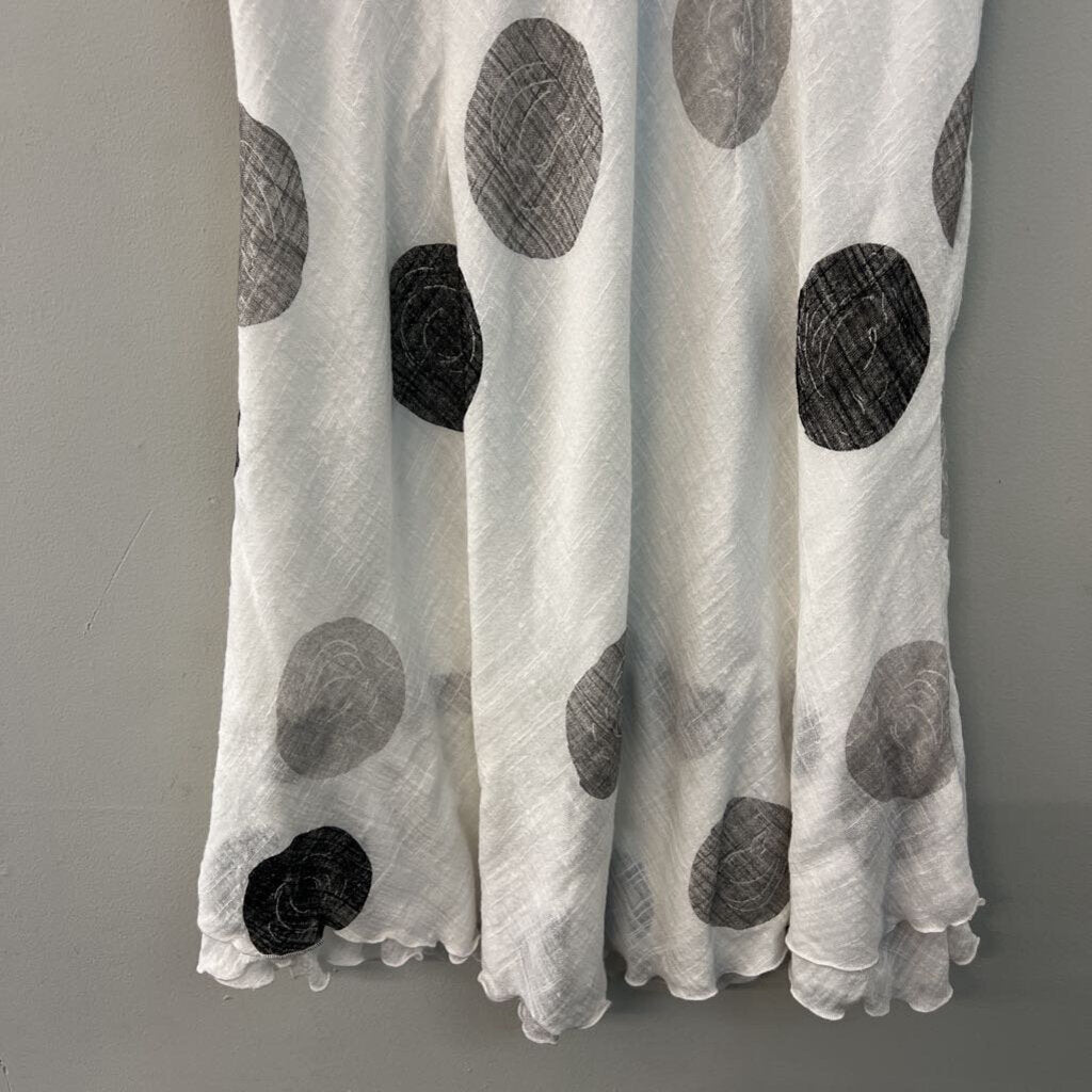 Charlie B White/ Black/ Grey Print Tank Dress Extra Large
