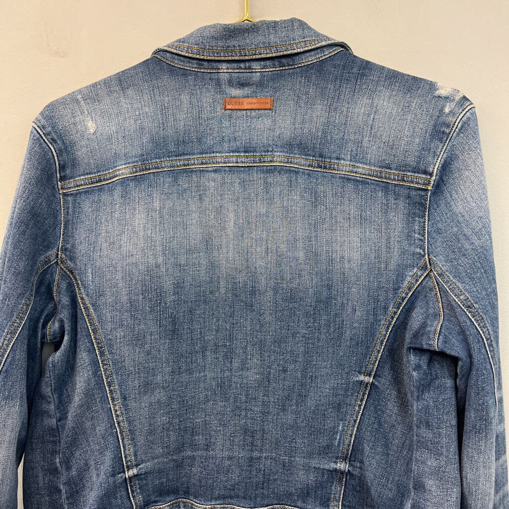 Guess Medium Wash Denim Jacket Extra Large