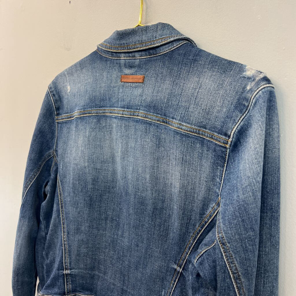 Guess Medium Wash Denim Jacket Extra Large