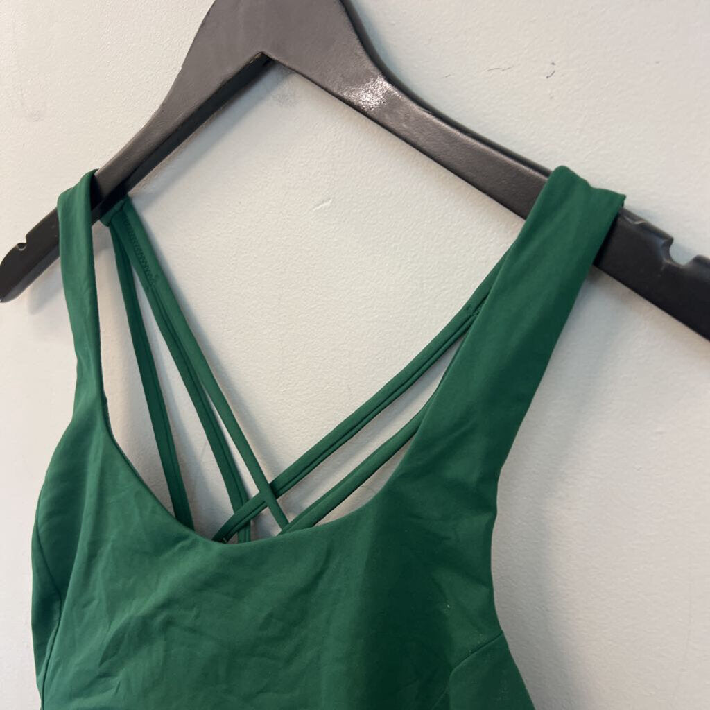 Lululemon Green Strappy Back Sports Bra 8
