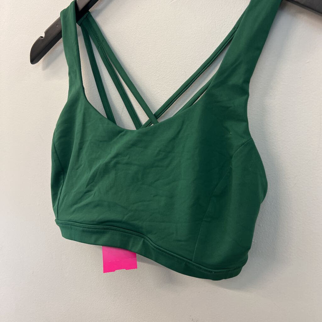 Lululemon Green Strappy Back Sports Bra 8