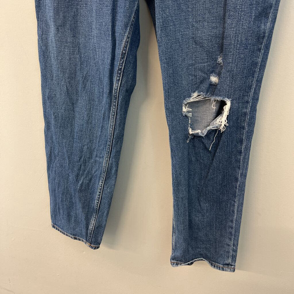 Abercrombie and Fitch Dark Wash The Mom High Rise Jeans 30