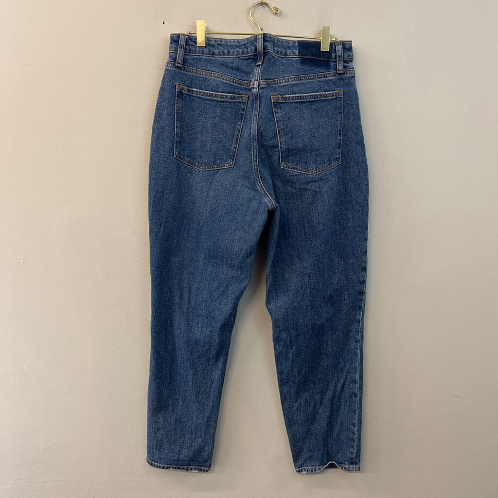 Abercrombie and Fitch Dark Wash The Mom High Rise Jeans 30
