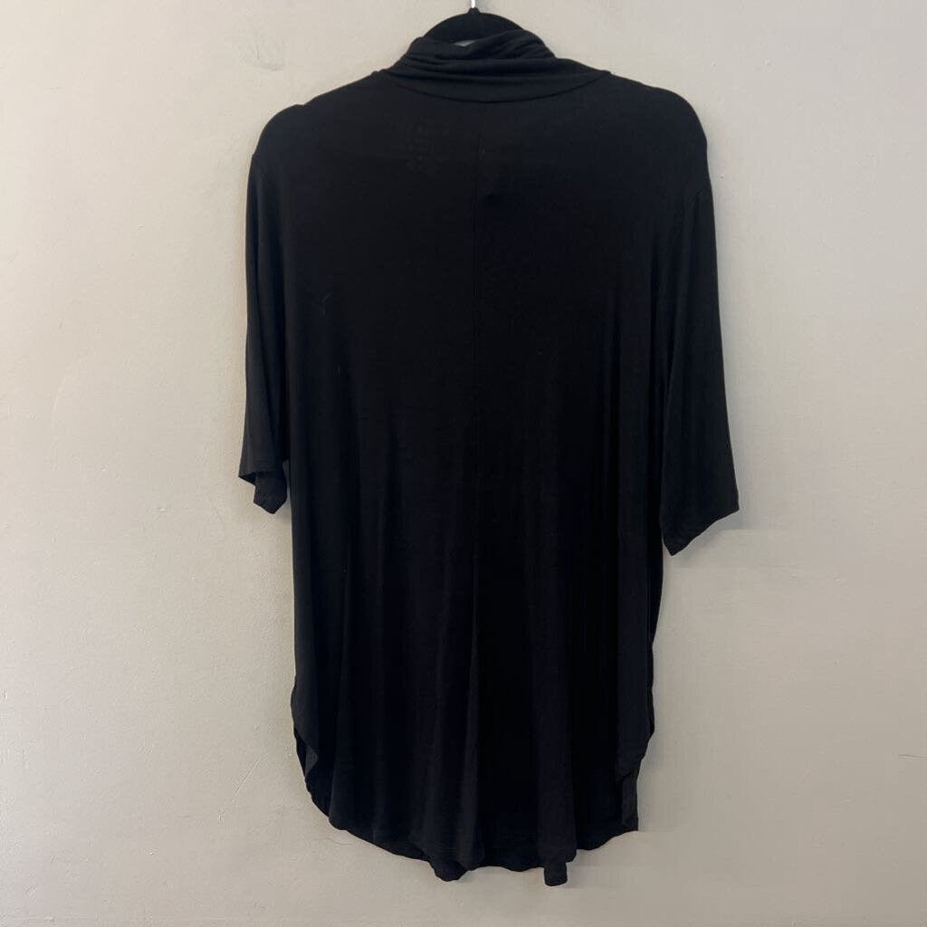 Torrid Super Soft Black Short Sleeve Mock Neck Top 2