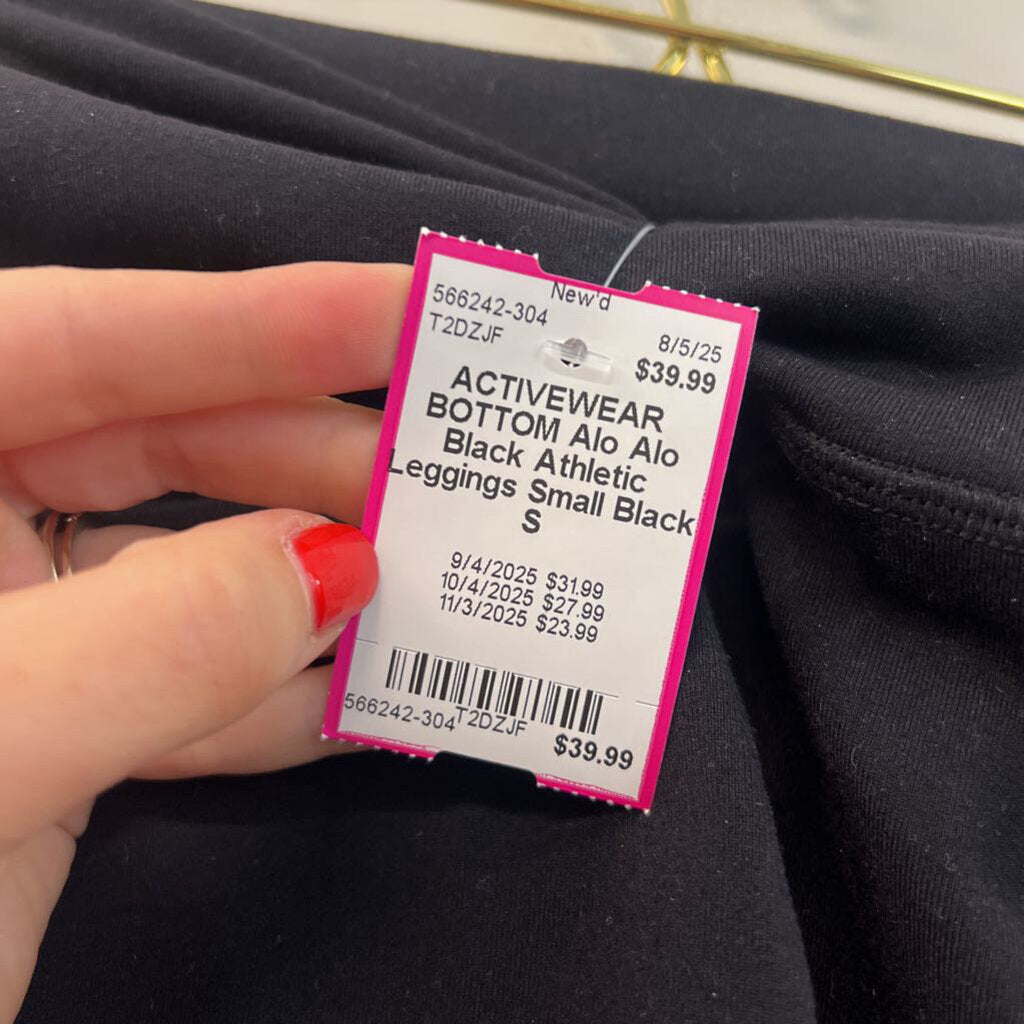 Alo Black Athletic Leggings Small