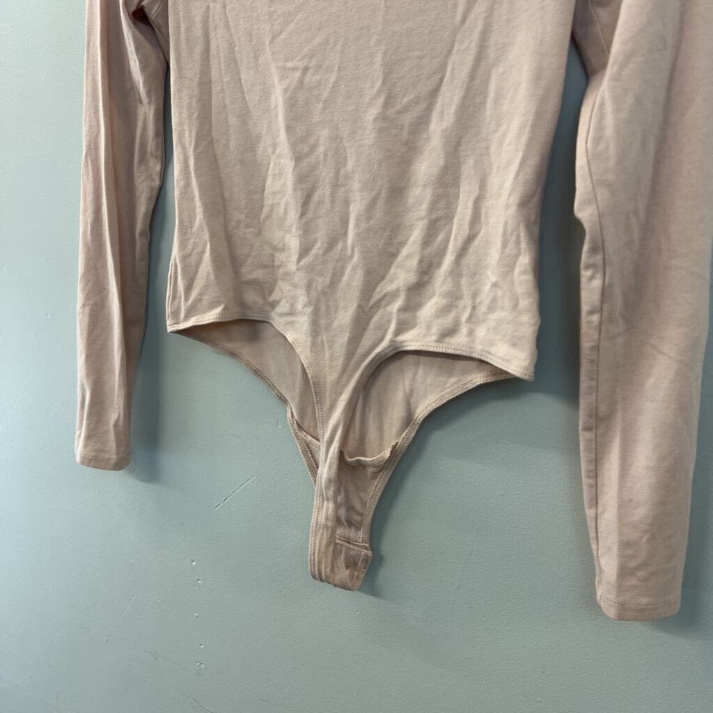 True Hues Blush Long Sleeve Bodysuit Extra Small