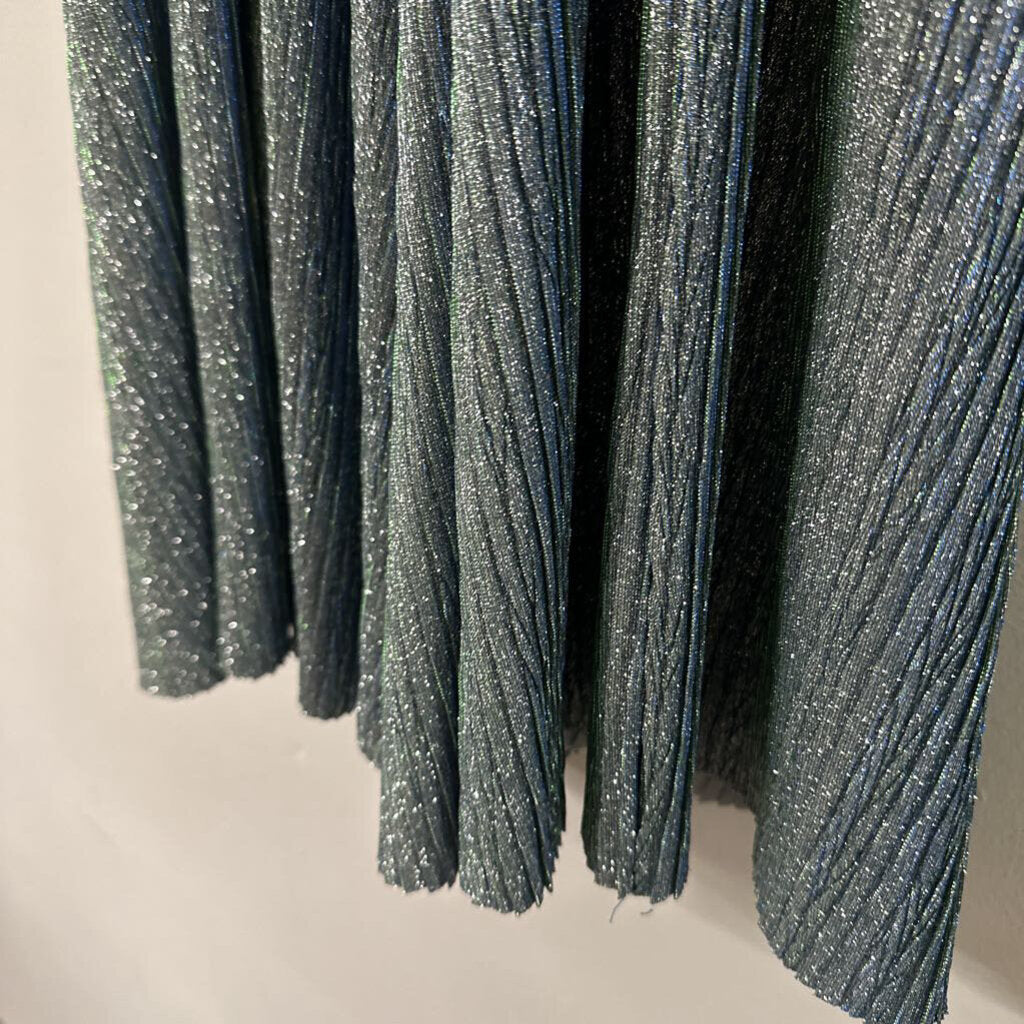 Lulus Green/ Blue Iridescent Sparkle Short Formal Dress Small