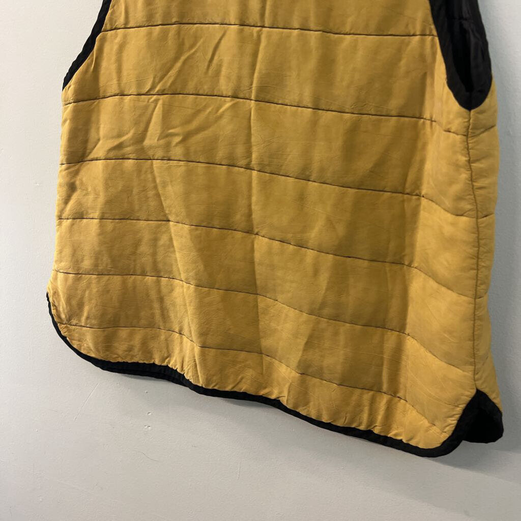 Christy Allen Brown/ Black Quilted Vest Jacket Medium