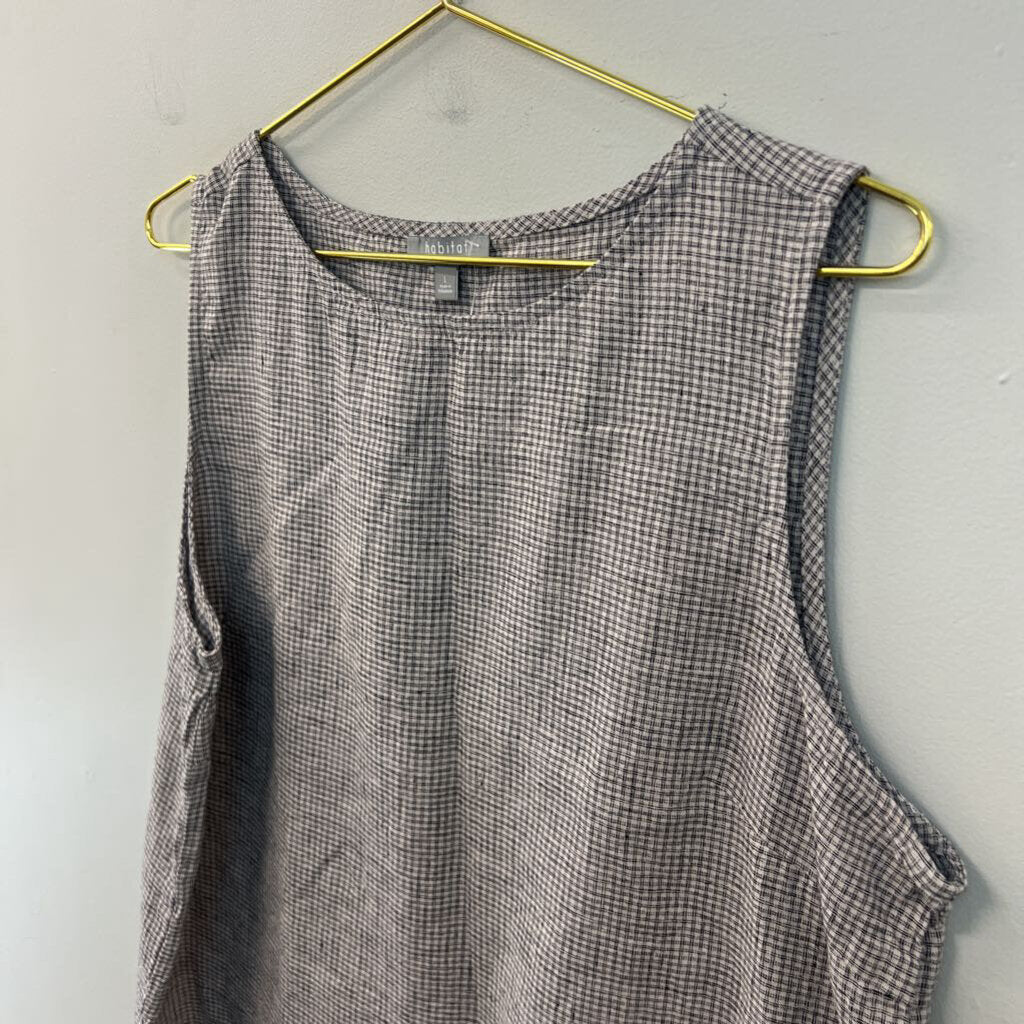 Habitat White/ Black Print Tank Top Large