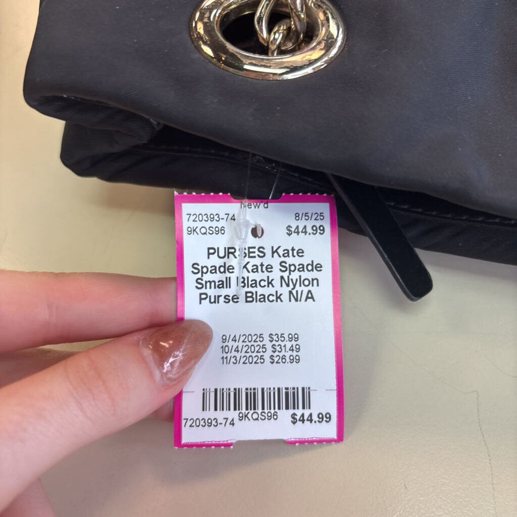 Kate Spade Small Black Nylon Purse