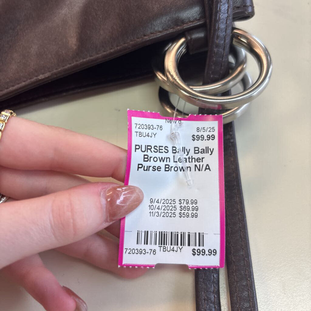 Bally Brown Leather Purse