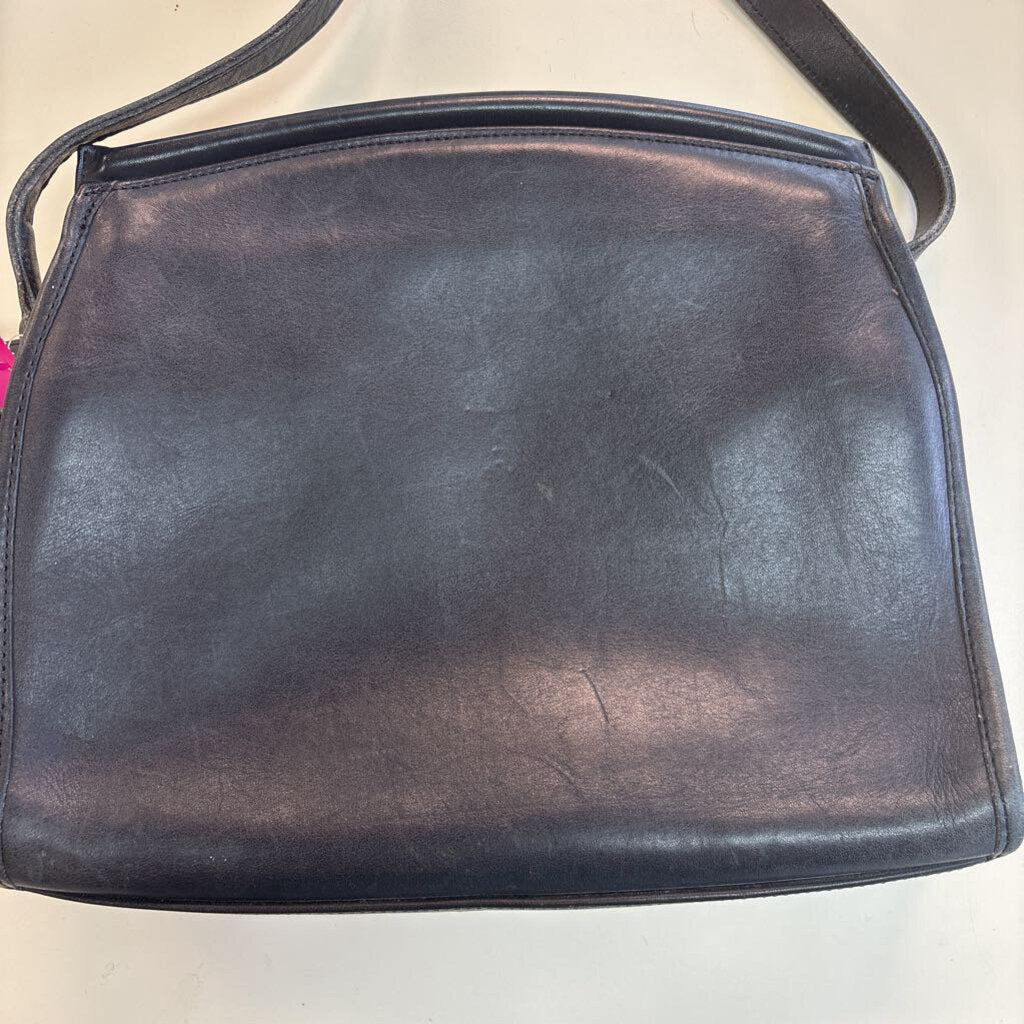 Coach Black Leather Crossbody Purse