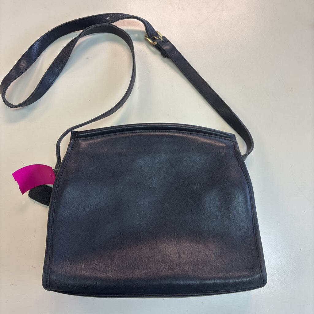 Coach Black Leather Crossbody Purse