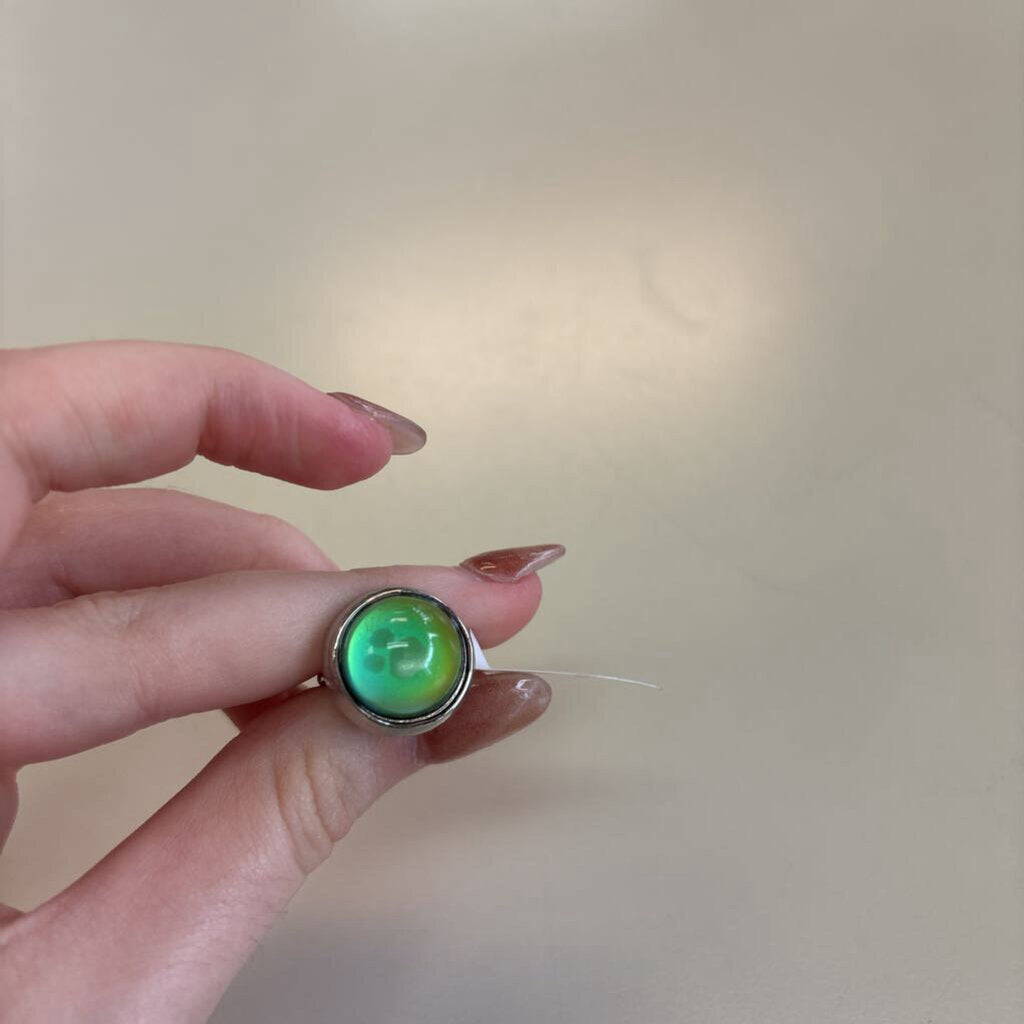 Silver Adjustable Statement Mood Ring