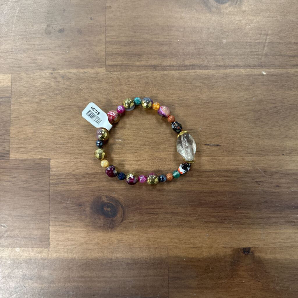 Multi Beaded Stretchy Bracelet