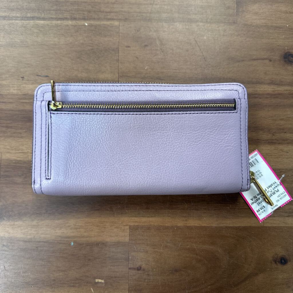 Fossil Purple Leather Wallet