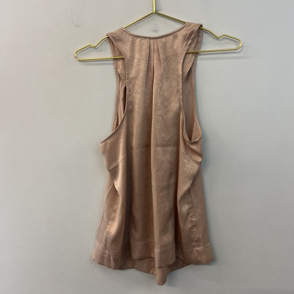 Voice of California Gold Silky Tank Top Medium