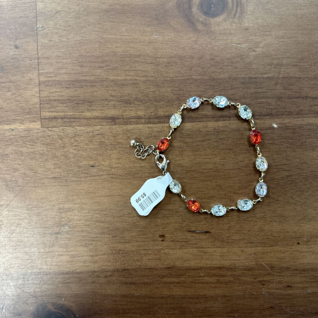 Clear/ Red Stone Bracelet