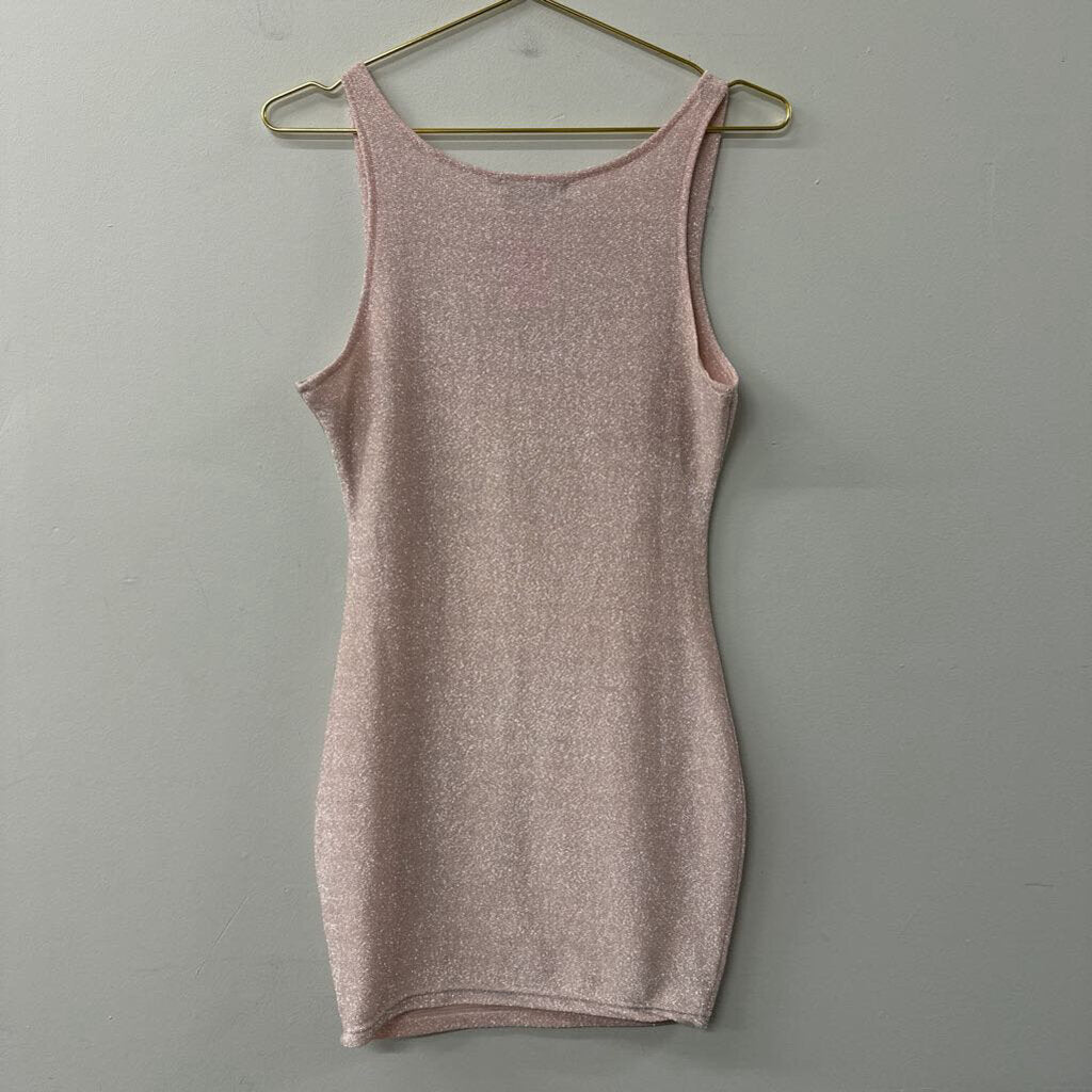 CBR Pink/ Silver Shimmer Short Formal Dress Small