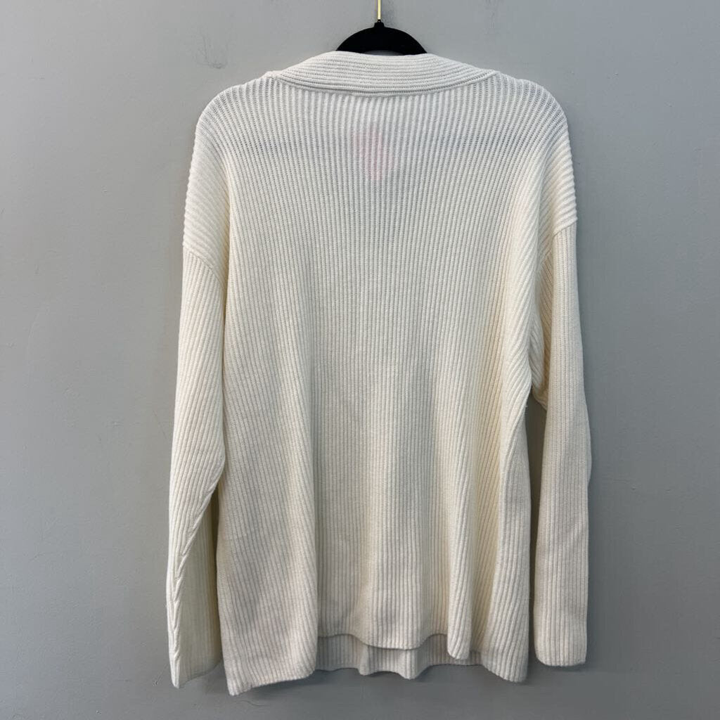 Haven Cream Knit Long Sleeve Sweater Top Extra Large