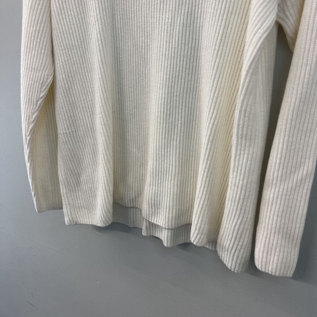 Haven Cream Knit Long Sleeve Sweater Top Extra Large