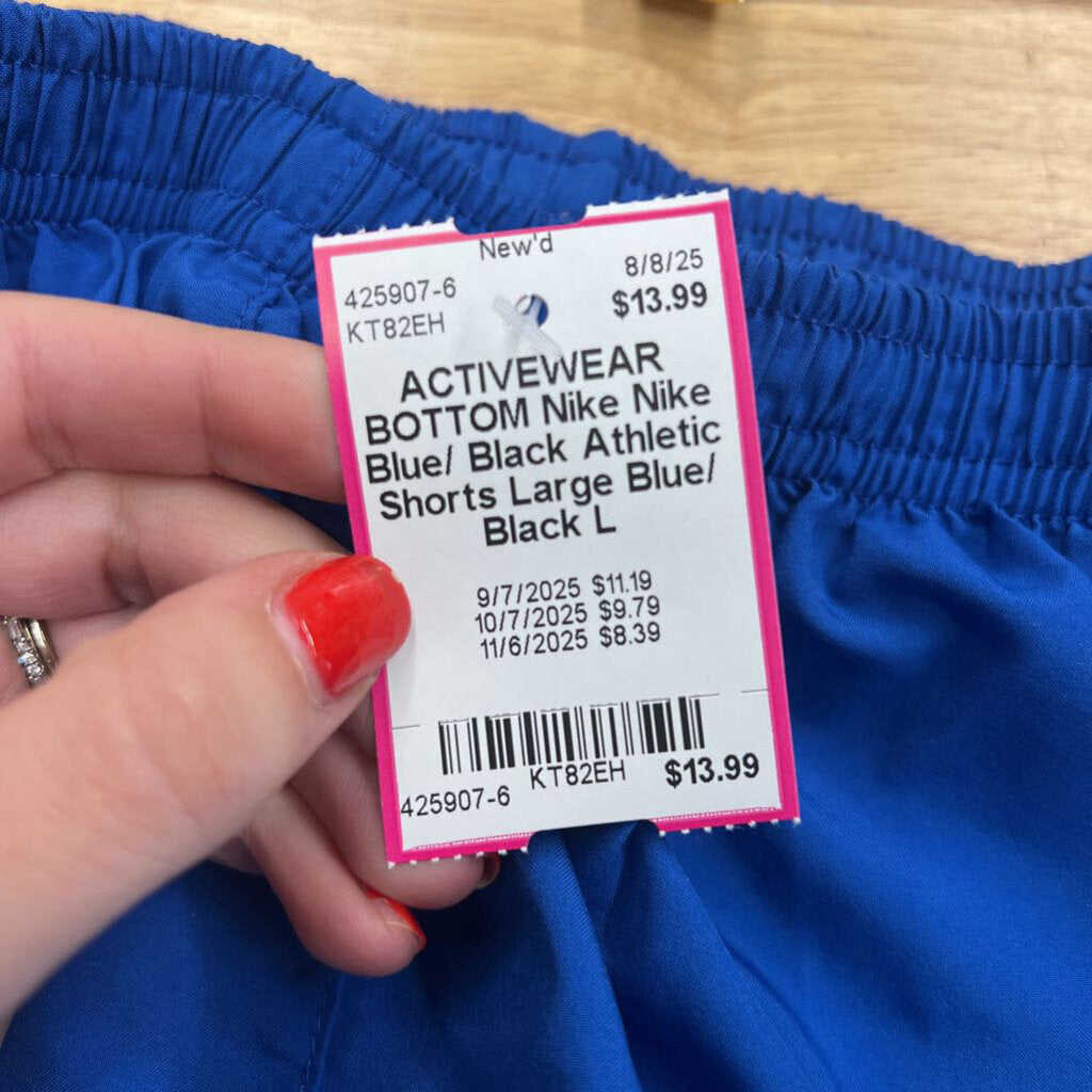 Nike Blue/ Black Athletic Shorts Large