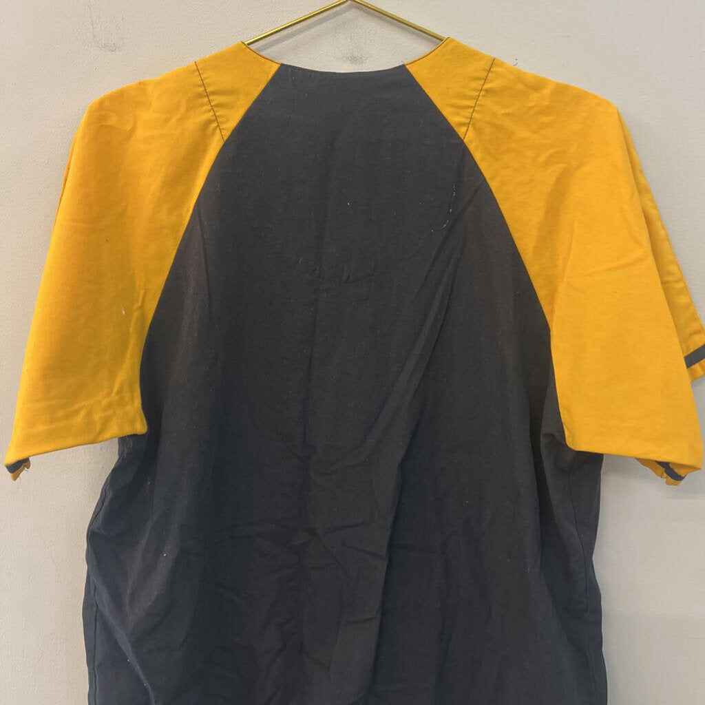 NFL Team Apparel Black/ Yellow Steelers Short Sleeve Top Small