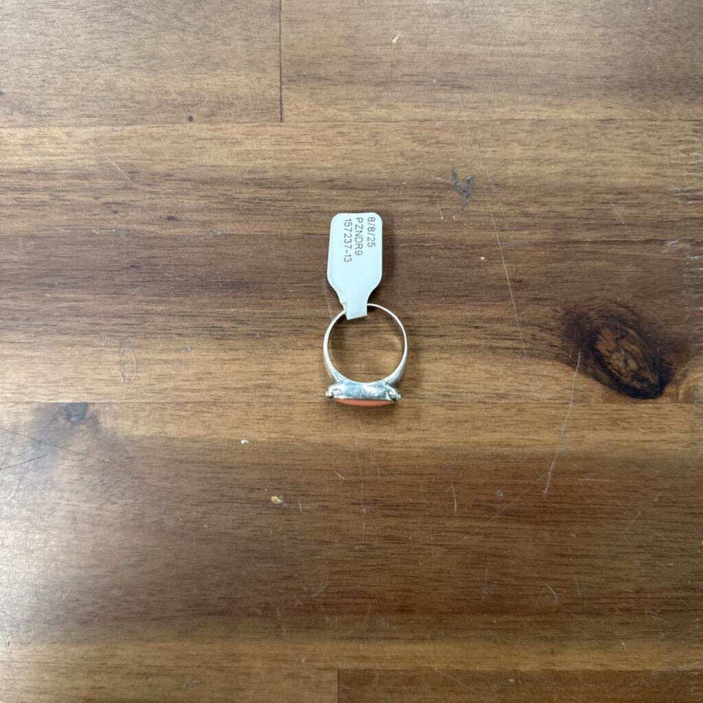 Silver/ Pink Stone Statement Ring