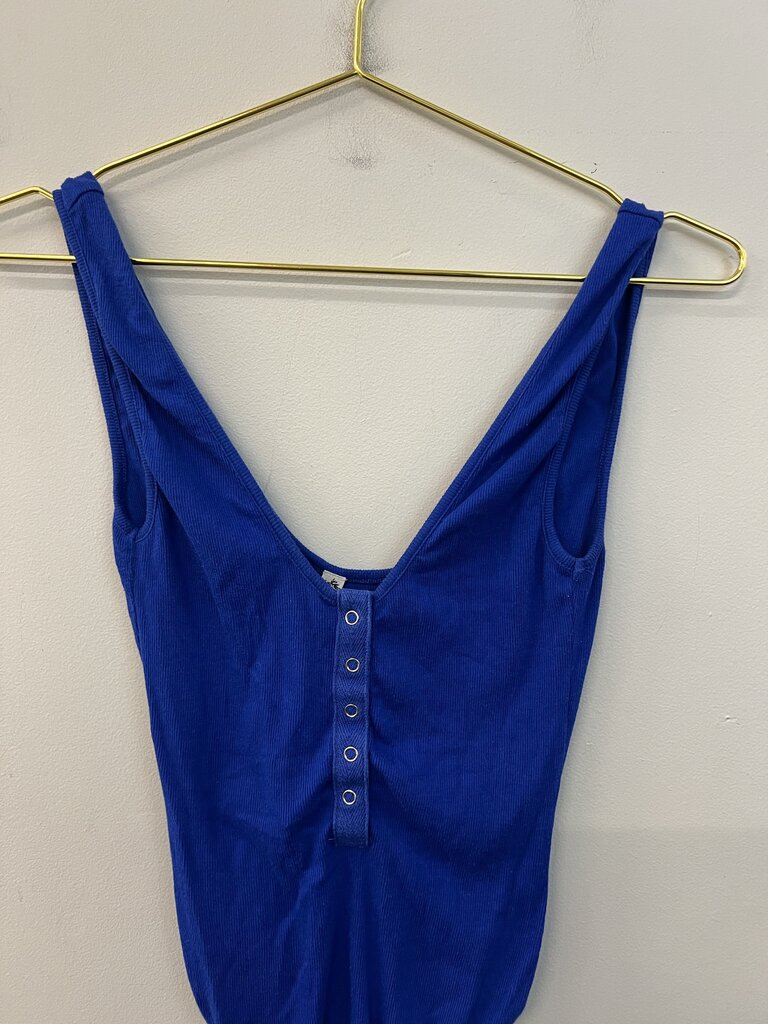 Intimately Free People Royal Blue Tank Bodysuit Extra Small