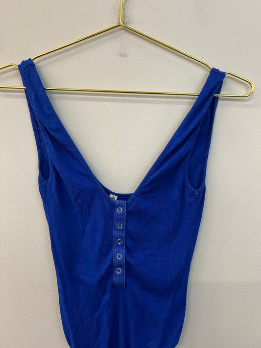 Intimately Free People Royal Blue Tank Bodysuit Extra Small