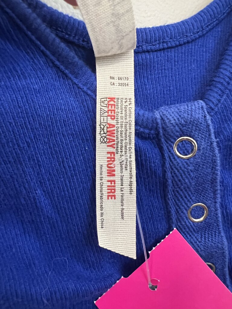 Intimately Free People Royal Blue Tank Bodysuit Extra Small