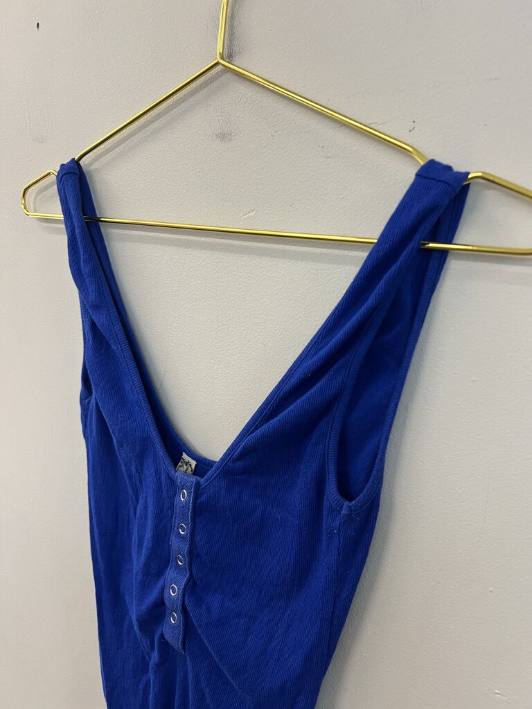 Intimately Free People Royal Blue Tank Bodysuit Extra Small