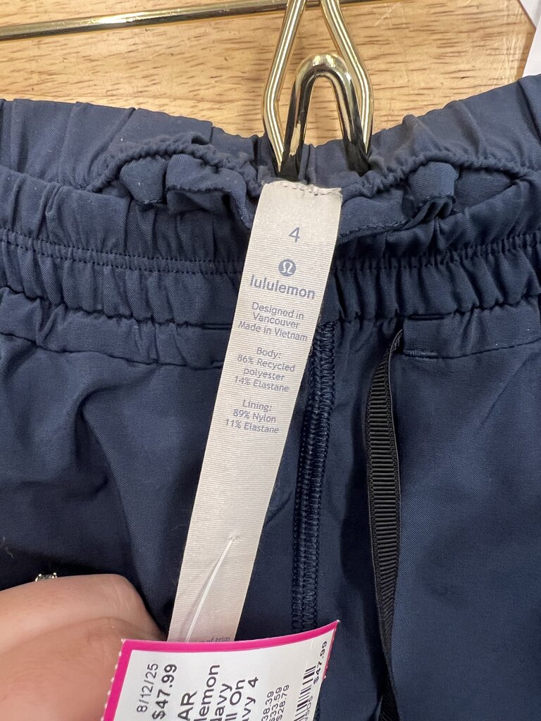 Lululemon Navy Bowline Pull On Pants 4
